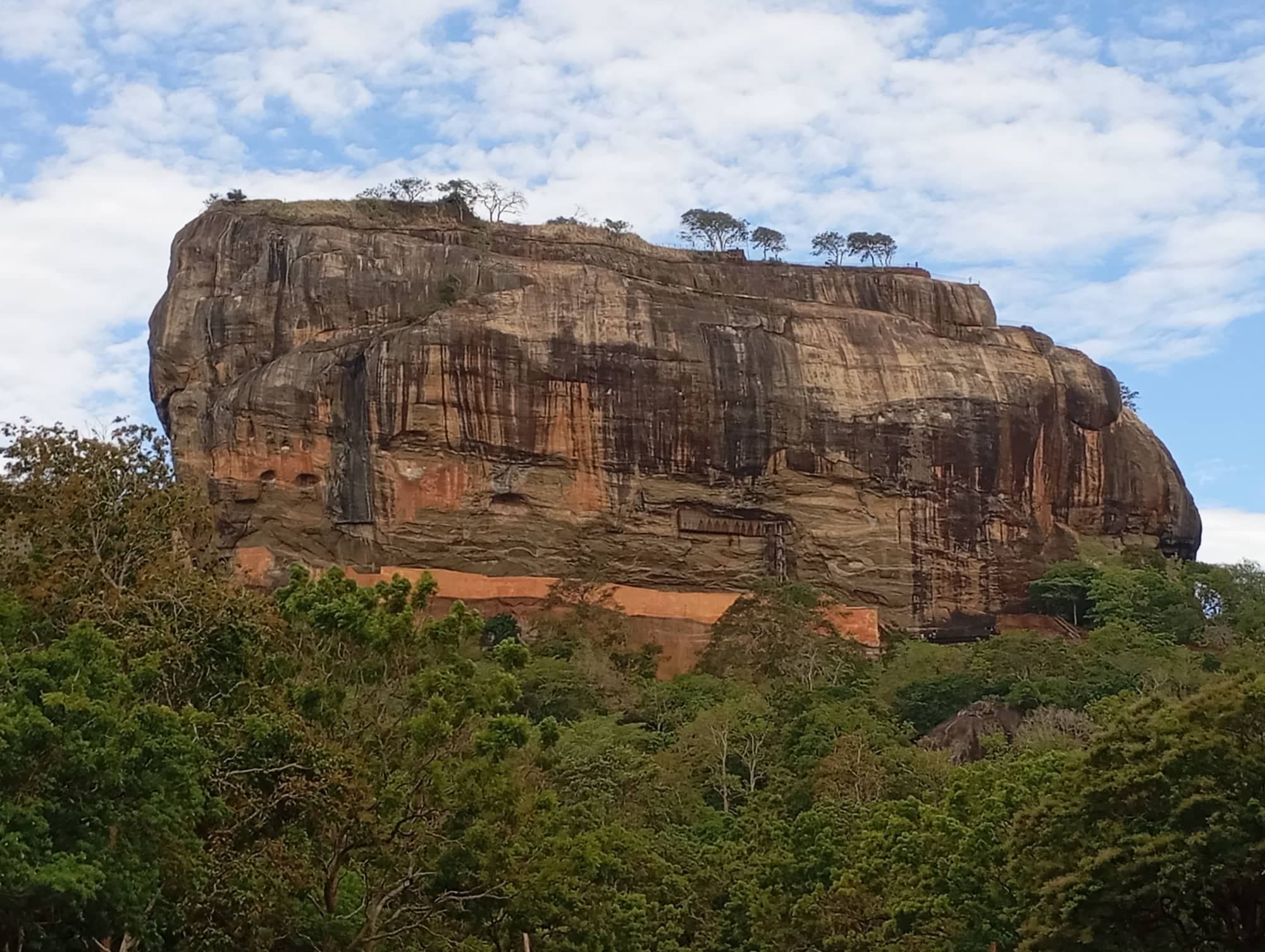 Sigiriya Rock, Sri Lanka, rising above the forest